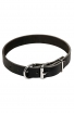 Wide Classical Smooth Leather Dog Collar