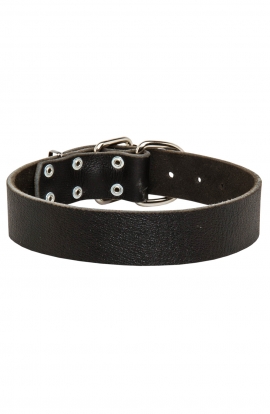 Wide Classic Collar for Large Dogs. Width - 1 1/2 inch (40 mm)