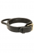 Agitation training Amstaff collar made of double leather