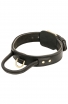 Agitation training Amstaff collar made of double leather