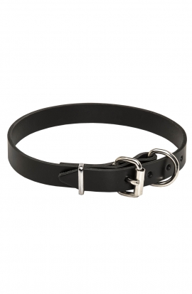 Amstaff Collar with Thick Heavy Smooth Leather. 1 Inch wide 