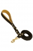 Fashion Braided Leather Dog Leash with Padded Handle