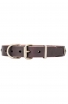 Fancy Design Leather Dog Collar with Nickel Pyramids