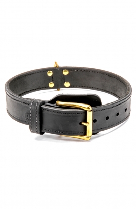 Buy 2 ply Leather Great Dane Collar for Training