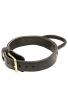 Pitbull Leather 2ply Collar with Handle