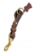 Braided Leather Short Leash