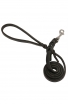 1/2 inch Wide Braided Leather Dog Leash with Stainless Steel Snap-hook