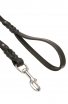 3/4 inch Wide Braided Leather Leash with Stainless Steel Snap Hook