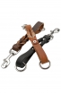 Short Dog Leash with Braids and Stainless Steel Snap Hook