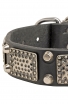 Buy Fancy Leather Husky Collar with Plates and Pyramids 