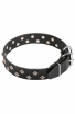 Fancy Dog Collar with Dotted Pyramids