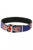 Hand-Painted Leather Dog Collar - United Kingdom Pride