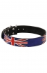 Hand-Painted Leather Dog Collar - United Kingdom Pride