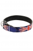 Hand-Painted Leather Dog Collar - United Kingdom Pride