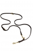 Baby Soft English Leather Leash with Several Snap Hooks and Rings