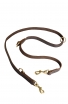 Multimode Leather Dog Leash with Two Snap Hooks