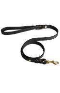 Extra Strong Braided Leather Leash with Brass Snap Hook