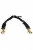 Braided Leather Coupler for Walking Two Dogs