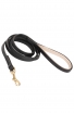 Handmade Leather Dog Leash with Nappa Support Material on the Handle