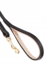Handmade Leather Dog Leash with Nappa Support Material on the Handle