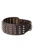 Royal Spiked Leather Dog Collar Gladiator Style