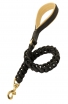 Braided Dog Leash with Stitched Handle