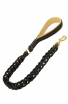 Braided Dog Leash with Stitched Handle