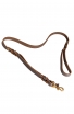 Braded Leather Dog Leash with Double Handle
