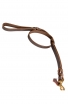 Braded Leather Dog Leash with Double Handle