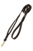 Braded Leather Dog Leash with Double Handle