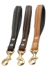 Short Dog Lead with Black Nappa Padded Handle