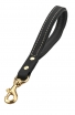 Short Dog Lead with Black Nappa Padded Handle